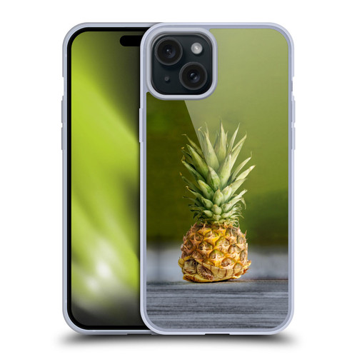 Pixelmated Animals Surreal Pets Pineapple Turtle Soft Gel Case for Apple iPhone 15 Plus