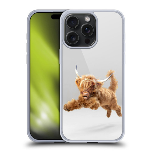 Pixelmated Animals Surreal Pets Highland Pup Soft Gel Case for Apple iPhone 15 Pro Max
