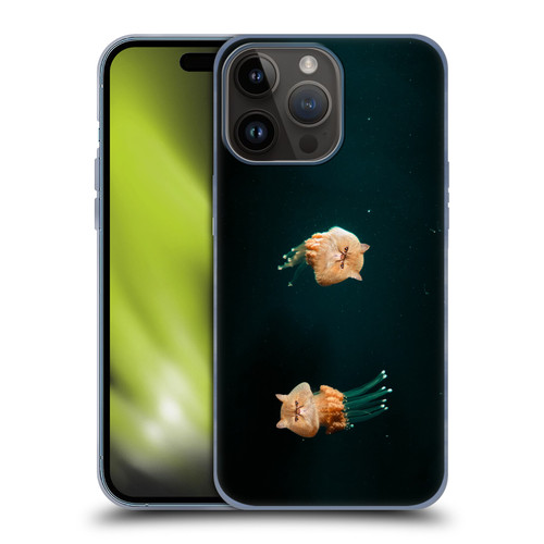 Pixelmated Animals Surreal Pets Jellyfish Cats Soft Gel Case for Apple iPhone 15 Pro Max