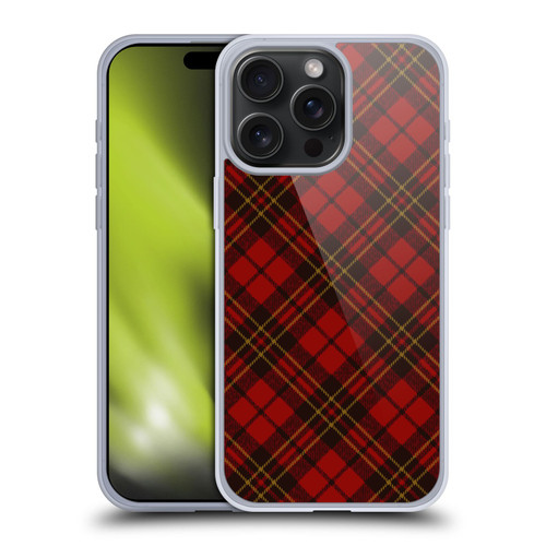 PLdesign Christmas Red Tartan Soft Gel Case for Apple iPhone 15 Pro Max