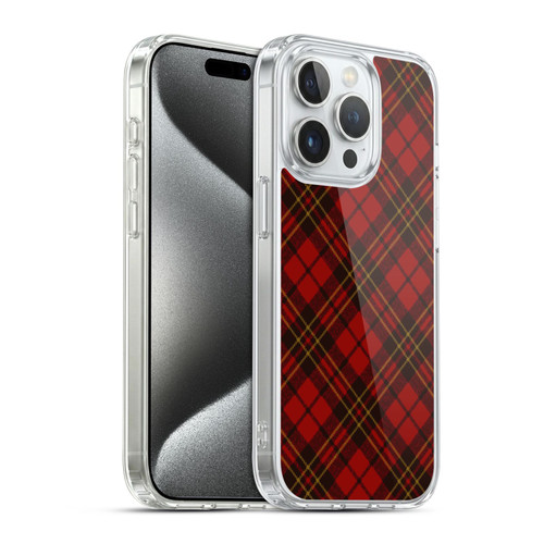PLdesign Christmas Red Tartan Soft Gel Case for Apple iPhone 15 Pro & MagSafe