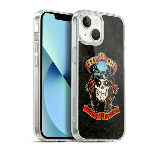 Guns N' Roses Vintage Rose Soft Gel Case for Apple iPhone 13