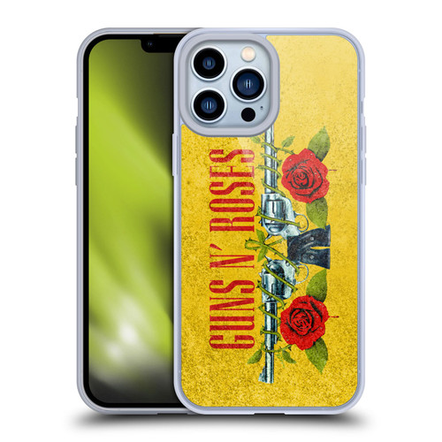 Guns N' Roses Vintage Pistols Soft Gel Case for Apple iPhone 13 Pro Max