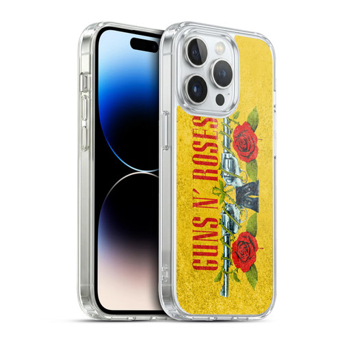 Guns N' Roses Vintage Pistols Soft Gel Case for Apple iPhone 13 Pro
