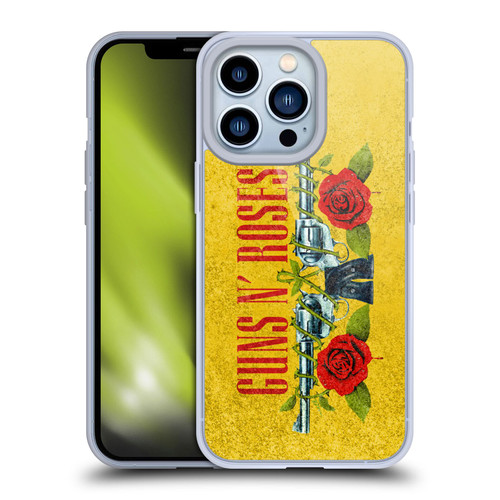 Guns N' Roses Vintage Pistols Soft Gel Case for Apple iPhone 13 Pro