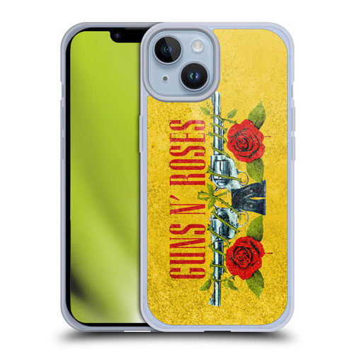 Guns N' Roses Vintage Pistols Soft Gel Case for Apple iPhone 14