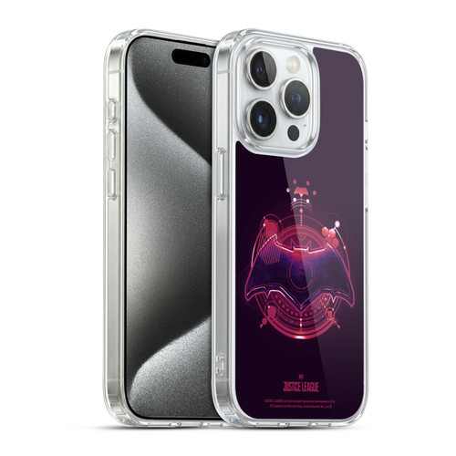 Justice League Movie Logos Batman 2 Soft Gel Case for Apple iPhone 15 Pro & MagSafe