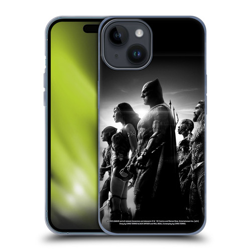 Zack Snyder's Justice League Snyder Cut Character Art Group Soft Gel Case for Apple iPhone 15