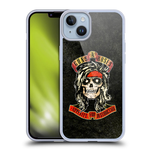 Guns N' Roses Vintage McKagan Soft Gel Case for Apple iPhone 14 Plus