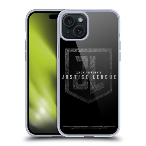 Zack Snyder's Justice League Snyder Cut Character Art Logo Soft Gel Case for Apple iPhone 15 Plus