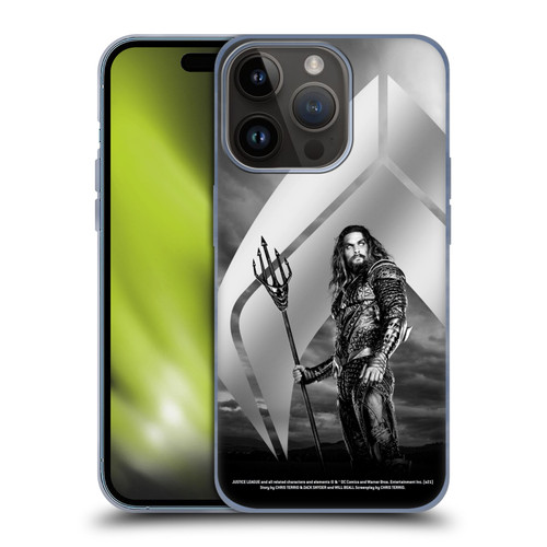Zack Snyder's Justice League Snyder Cut Character Art Aquaman Soft Gel Case for Apple iPhone 15 Pro
