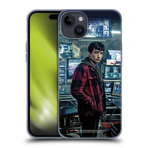 Zack Snyder's Justice League Snyder Cut Photography Barry Allen Soft Gel Case for Apple iPhone 15 Plus
