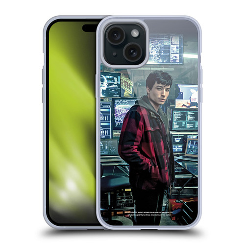 Zack Snyder's Justice League Snyder Cut Photography Barry Allen Soft Gel Case for Apple iPhone 15 Plus