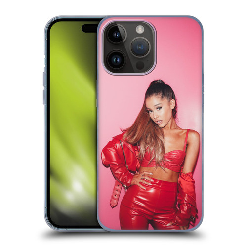 Ariana Grande Dangerous Woman Red Leather Soft Gel Case for Apple iPhone 15 Pro Max