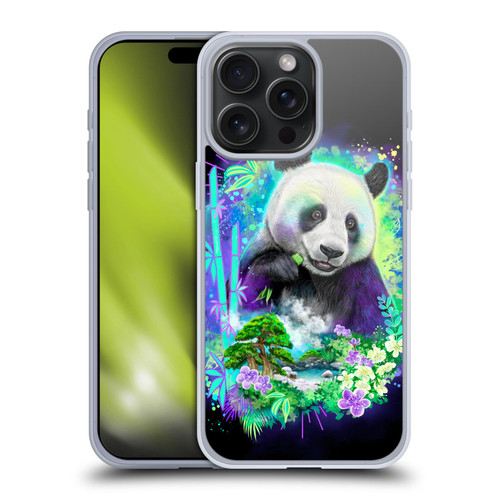 Sheena Pike Animals Rainbow Bamboo Panda Spirit Soft Gel Case for Apple iPhone 15 Pro Max