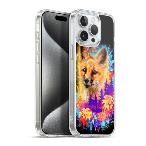 Sheena Pike Animals Red Fox Spirit & Autumn Leaves Soft Gel Case for Apple iPhone 15 Pro Max & MagSafe