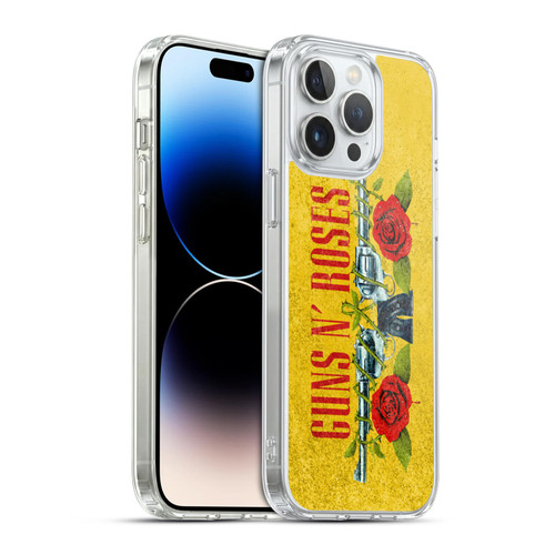 Guns N' Roses Vintage Pistols Soft Gel Case for Apple iPhone 14 Pro Max