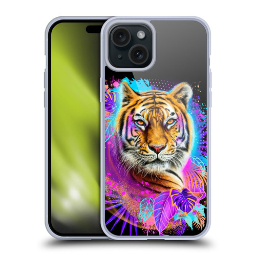 Sheena Pike Big Cats Tiger Spirit Soft Gel Case for Apple iPhone 15 Plus