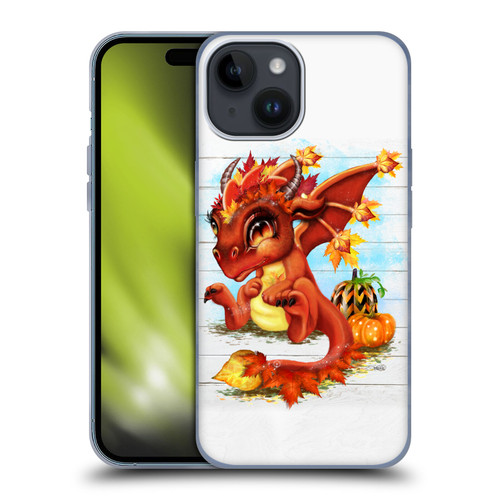 Sheena Pike Dragons Autumn Lil Dragonz Soft Gel Case for Apple iPhone 15