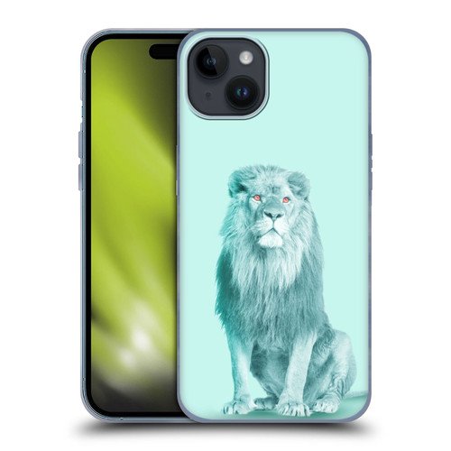 Mark Ashkenazi Pastel Potraits Lion Soft Gel Case for Apple iPhone 15 Plus