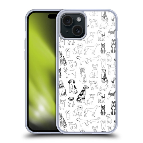 Andrea Lauren Design Animals Canine Line Soft Gel Case for Apple iPhone 15 Plus