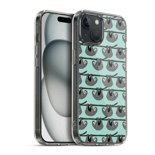 Andrea Lauren Design Animals Sloth Soft Gel Case for Apple iPhone 15 Plus & MagSafe