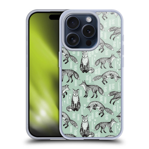 Andrea Lauren Design Animals Fox Soft Gel Case for Apple iPhone 15 Pro