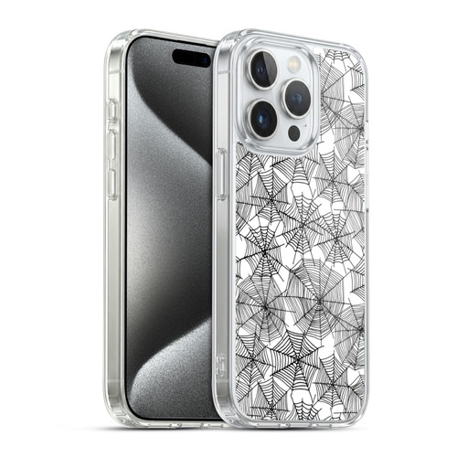Andrea Lauren Design Assorted Spider Webs Soft Gel Case for Apple iPhone 15 Pro & MagSafe