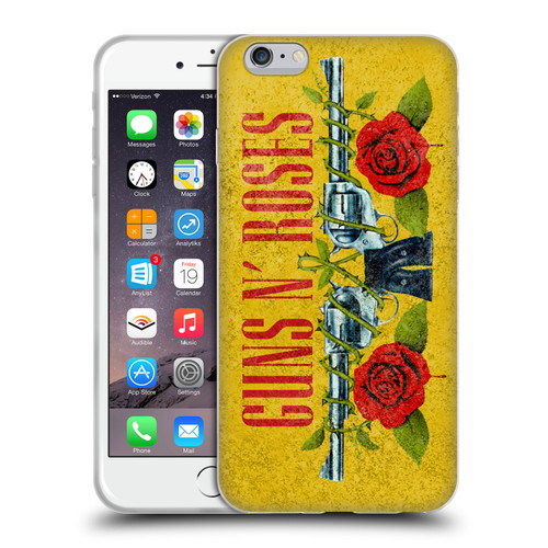 Guns N' Roses Vintage Pistols Soft Gel Case for Apple iPhone 6 Plus / iPhone 6s Plus