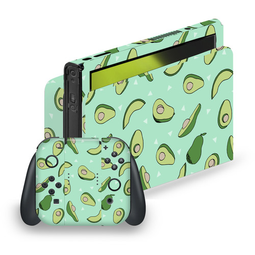 Andrea Lauren Design Art Mix Avocado Vinyl Sticker Skin Decal Cover for Nintendo Switch OLED Bundle