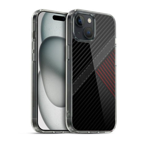 Alyn Spiller Carbon Fiber Stitch Soft Gel Case for Apple iPhone 15 & MagSafe