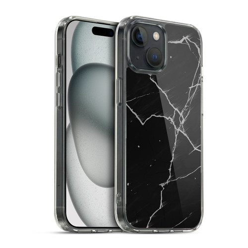 Alyn Spiller Marble Black Soft Gel Case for Apple iPhone 15 & MagSafe