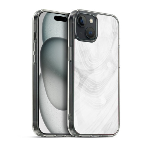 Alyn Spiller Marble White Soft Gel Case for Apple iPhone 15 Plus & MagSafe