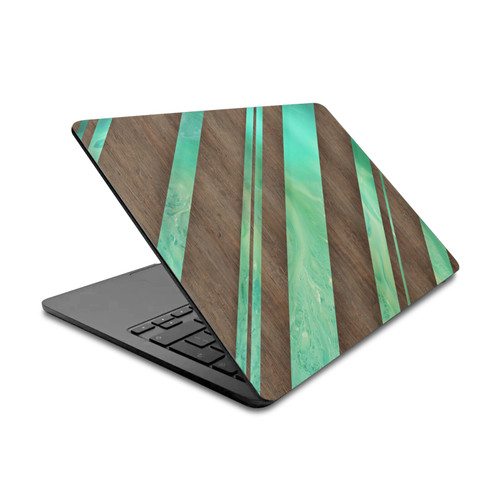 Alyn Spiller Wood & Resin Diagonal Stripes Vinyl Sticker Skin Decal Cover for Apple MacBook Air 13.6" 2022 / 2024 / 2025 / 2026