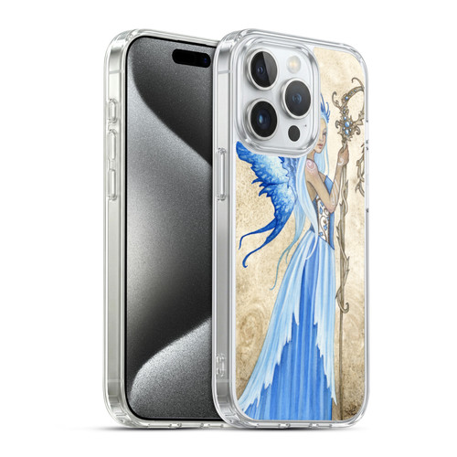 Amy Brown Elemental Series Blue Goddess Soft Gel Case for Apple iPhone 15 Pro & MagSafe