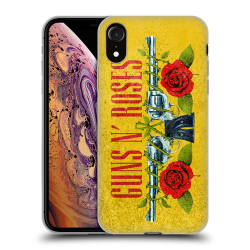 Guns N' Roses Vintage Pistols Soft Gel Case for Apple iPhone XR
