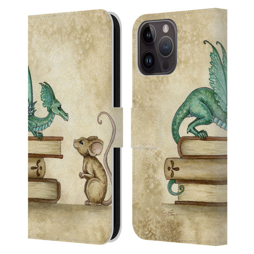 Amy Brown Folklore Curious Encounter Leather Book Wallet Case Cover For Apple iPhone 15 Pro Max