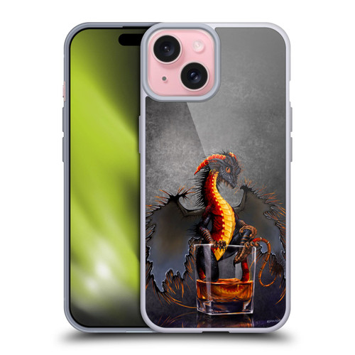 Stanley Morrison Dragons Black Pirate Drink Soft Gel Case for Apple iPhone 15