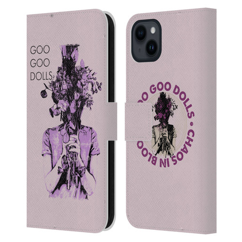 Goo Goo Dolls Graphics Chaos In Bloom Leather Book Wallet Case Cover For Apple iPhone 15 Plus