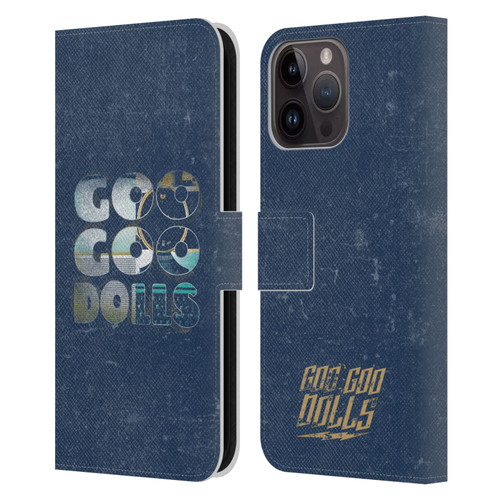 Goo Goo Dolls Graphics Rarities Bold Letters Leather Book Wallet Case Cover For Apple iPhone 15 Pro Max