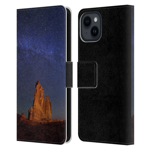 Royce Bair Nightscapes The Organ Stars Leather Book Wallet Case Cover For Apple iPhone 15