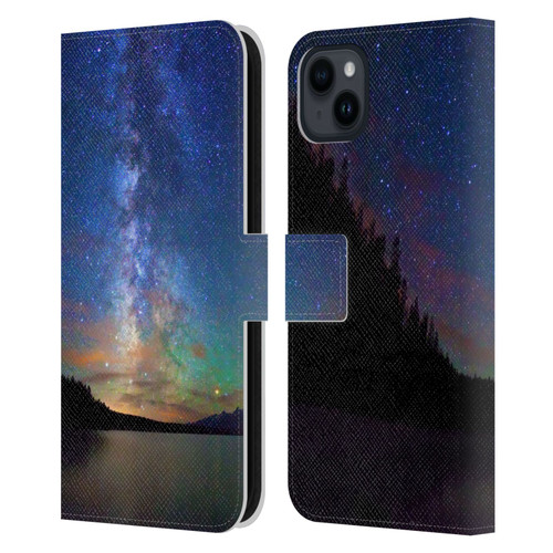 Royce Bair Nightscapes Jackson Lake Leather Book Wallet Case Cover For Apple iPhone 15 Plus