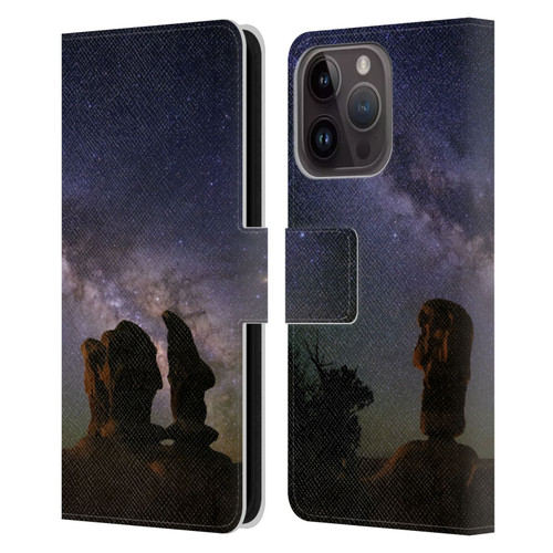 Royce Bair Nightscapes Devil's Garden Hoodoos Leather Book Wallet Case Cover For Apple iPhone 15 Pro