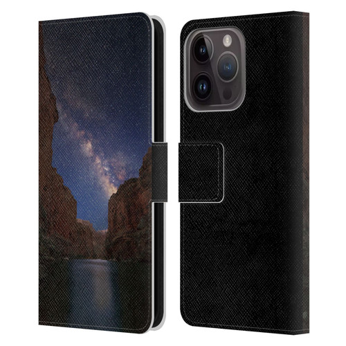 Royce Bair Nightscapes Grand Canyon Leather Book Wallet Case Cover For Apple iPhone 15 Pro