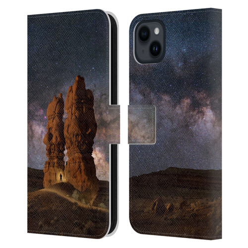Royce Bair Photography Hoodoo Mania Leather Book Wallet Case Cover For Apple iPhone 15 Plus