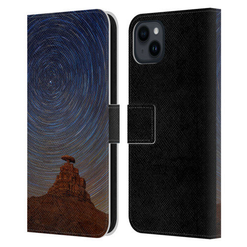 Royce Bair Photography Mexican Hat Rock Leather Book Wallet Case Cover For Apple iPhone 15 Plus