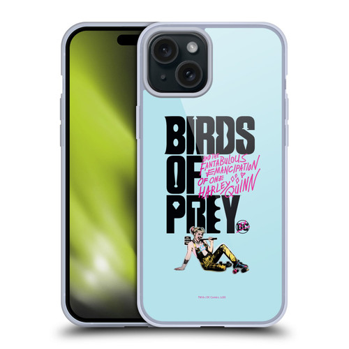 Birds of Prey DC Comics Harley Quinn Art Fantabulous Soft Gel Case for Apple iPhone 15 Plus