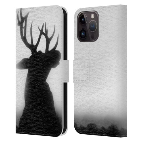 Dorit Fuhg Forest Deer Leather Book Wallet Case Cover For Apple iPhone 15 Pro Max