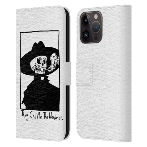 Matt Bailey Art They Call MeThe Wanderer Leather Book Wallet Case Cover For Apple iPhone 15 Pro Max