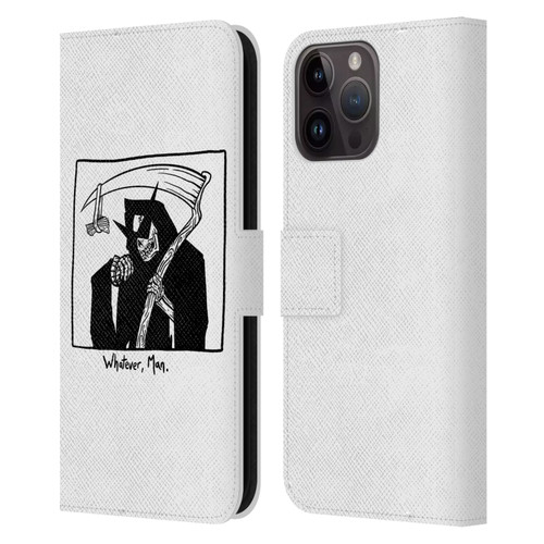 Matt Bailey Art Whatever Man Leather Book Wallet Case Cover For Apple iPhone 15 Pro Max